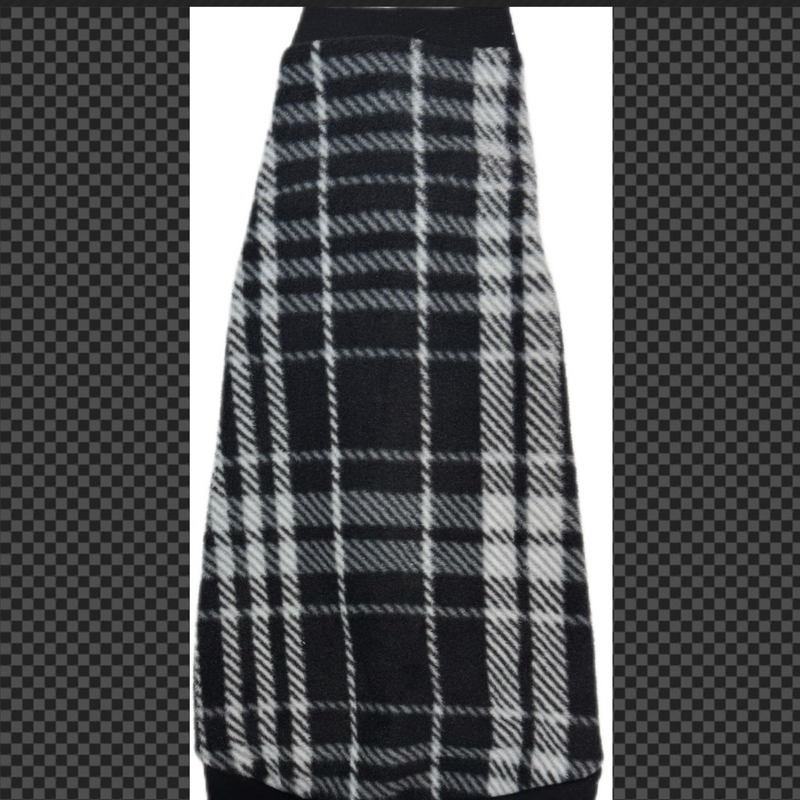 Best sphynx cat clothes. Plaid fleece sphynx cat and kitten shirt.