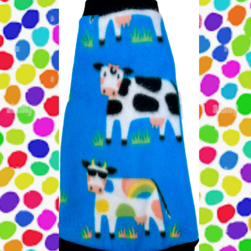 Sphynx cat and kitten warm fleece shirt. Sphynx cat clothes.