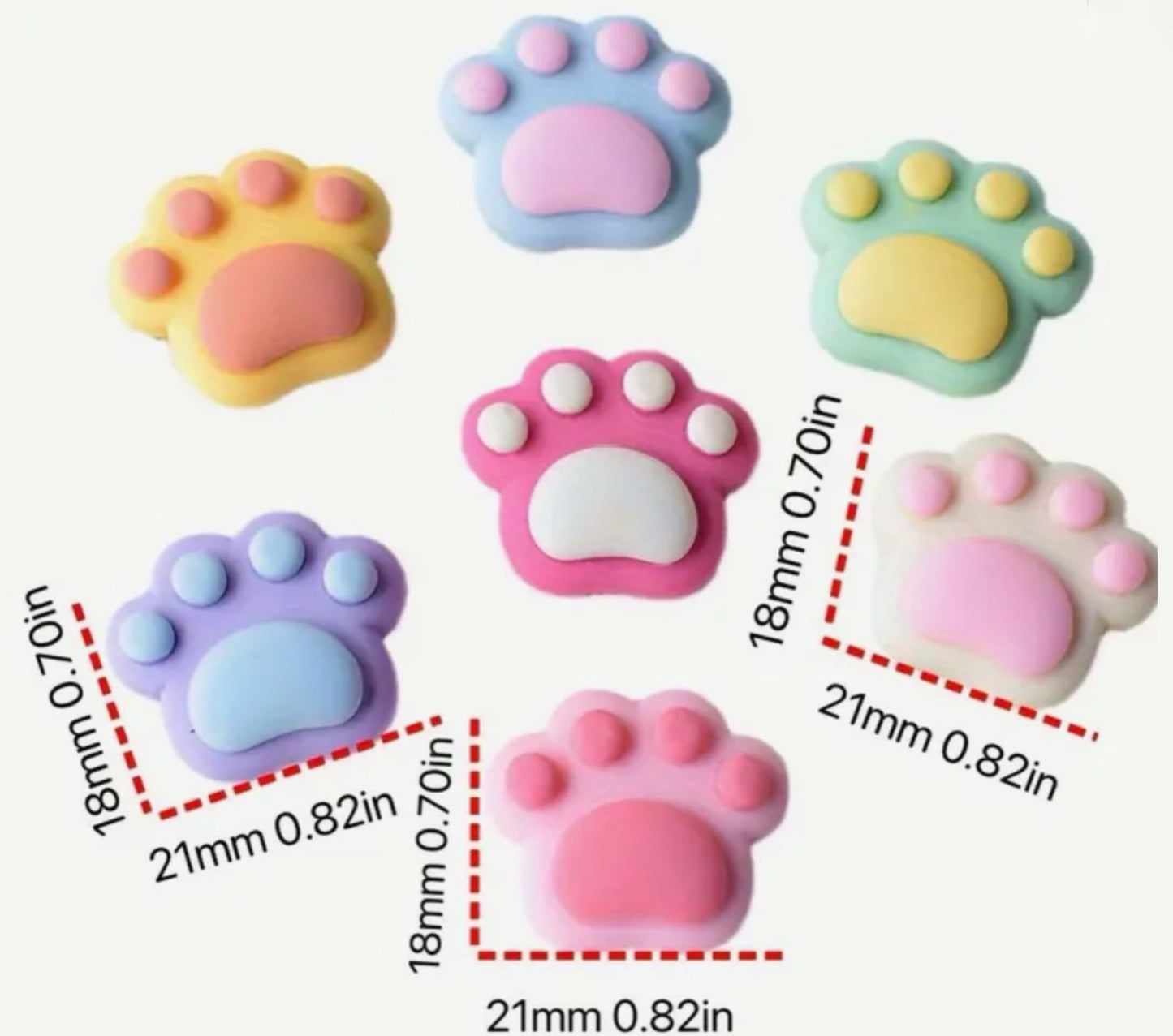 Fridge Magnets Cute Refrigerator Magnets Colorful Decorative Magnets Fun Magnets for Office Kitchen Locker (Cat Paw) cat lover gift.