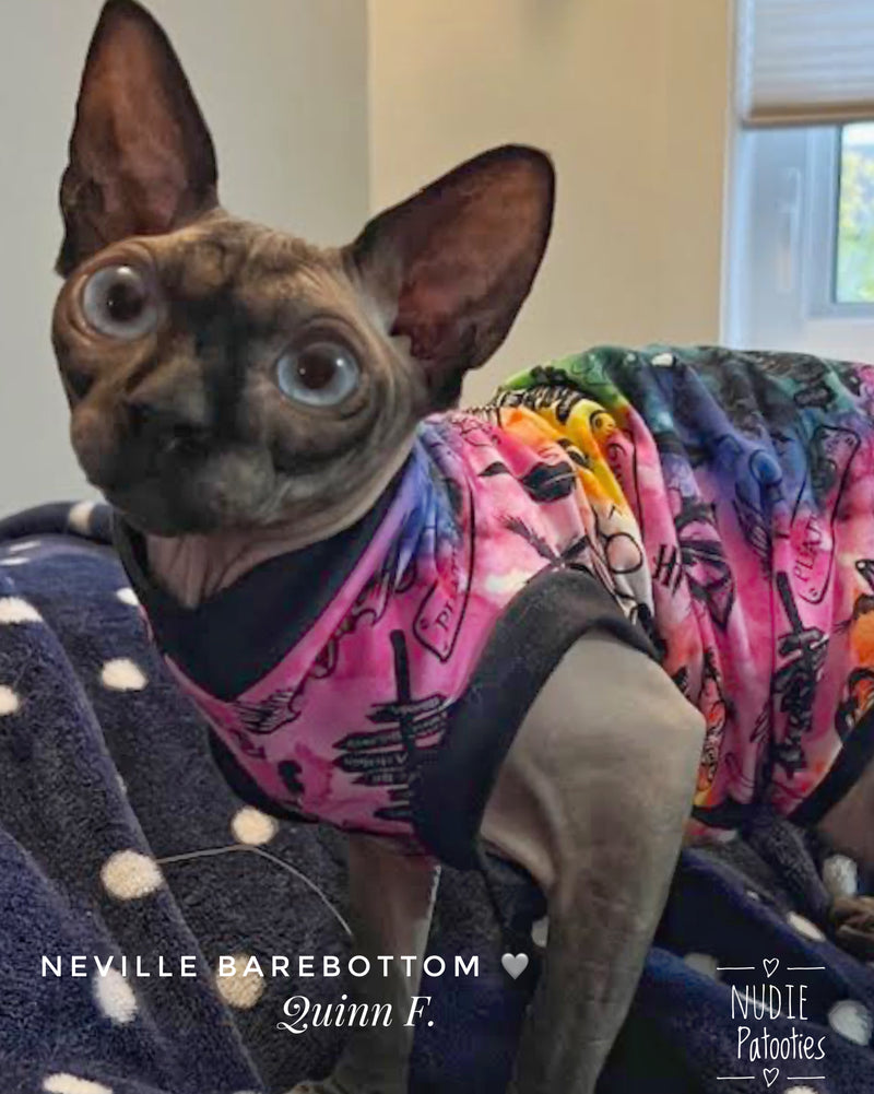sohynx cat and kitten shirt. sphynx cat clothes