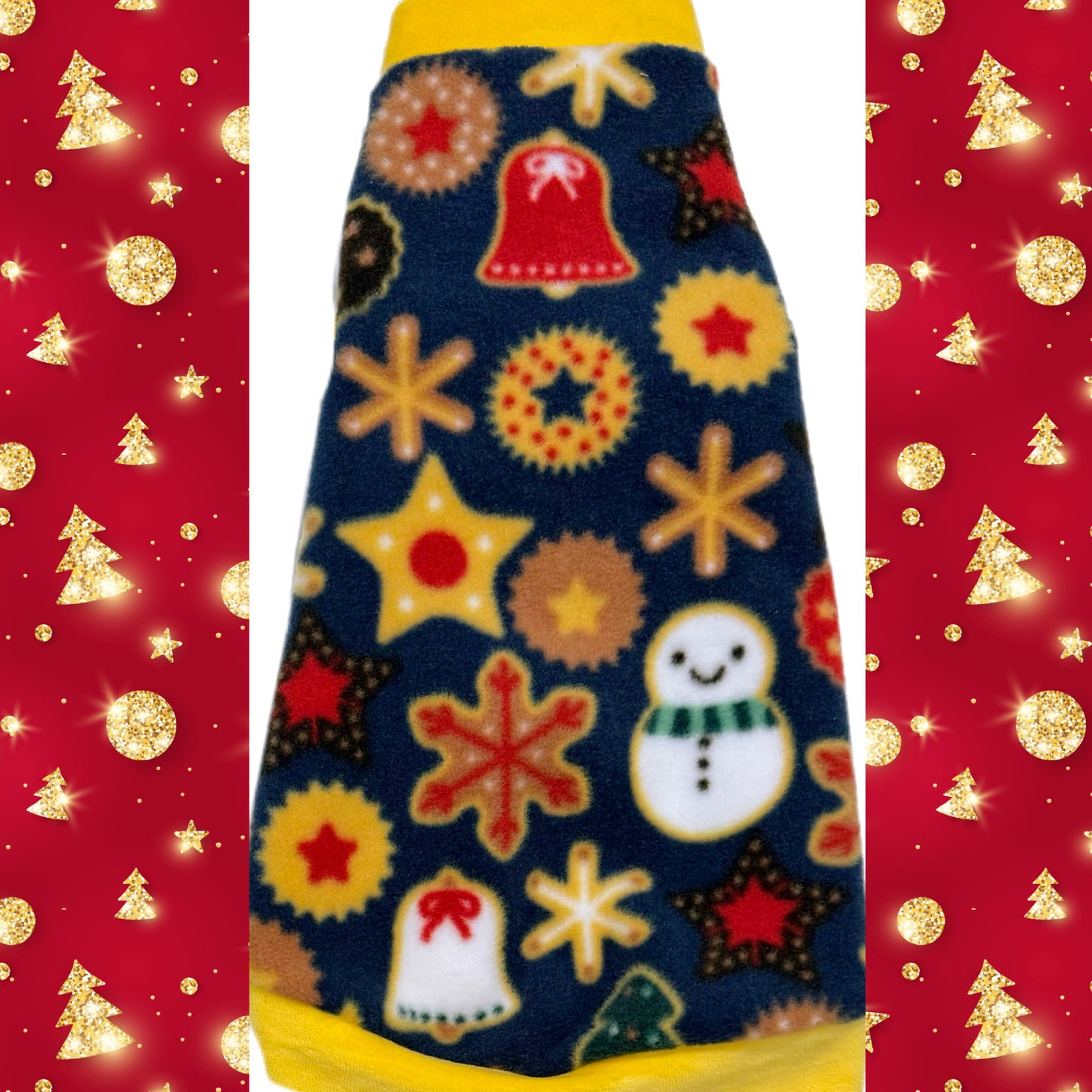 Christmas soft and warm fleece shirt for sphynx cat and kitten. Sphynx cat clothes