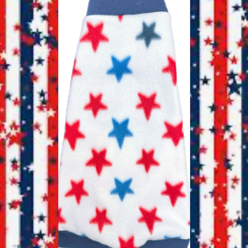 Patriotic sphynx cat and kitten warm fleece shirt. Sphynx cat clothes