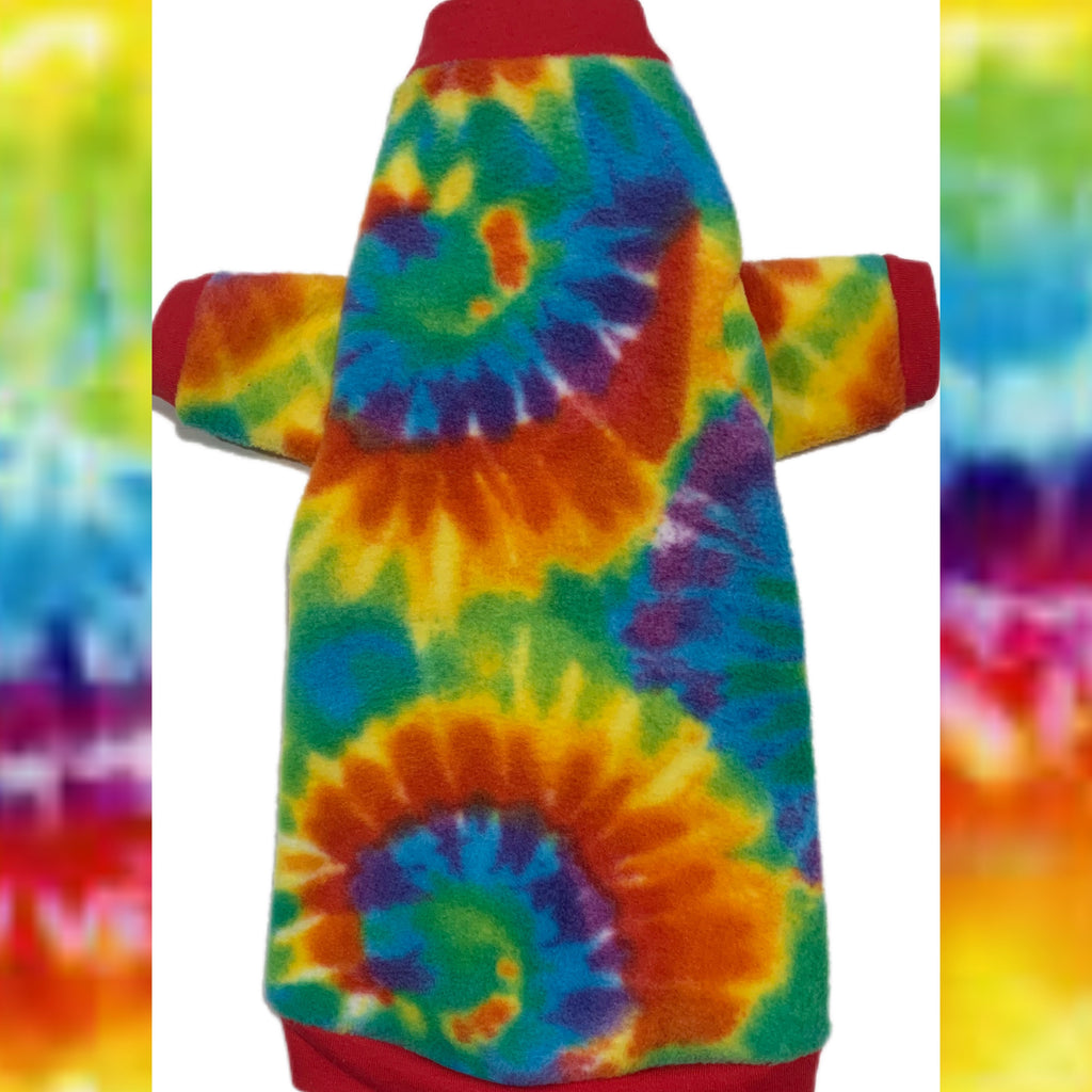 Long Sleeve Tie Dye Fleece "Flashy Baby"