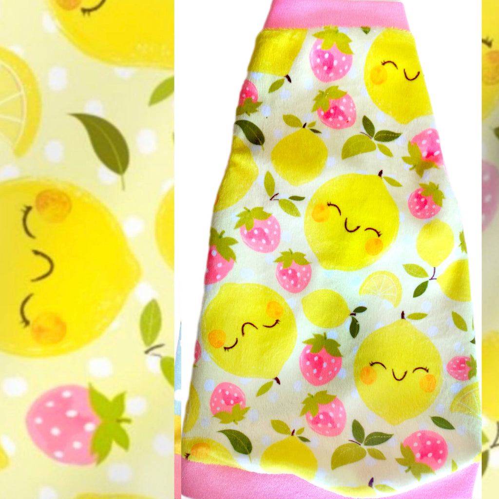 Minky Strawberries and Lemons "Sweet & Sour"