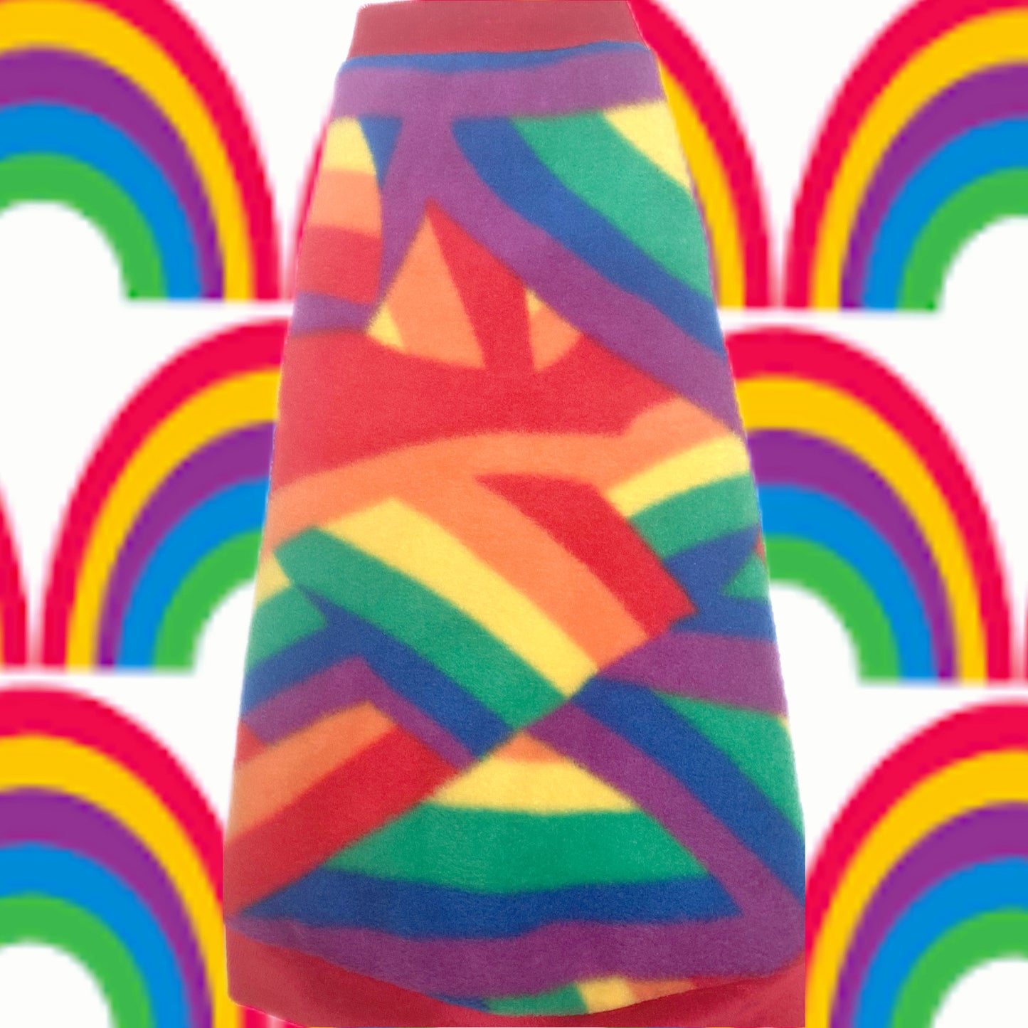 Sphynx cat and kitten fleece shirt. Sphynx cat clothes. Pride flags.