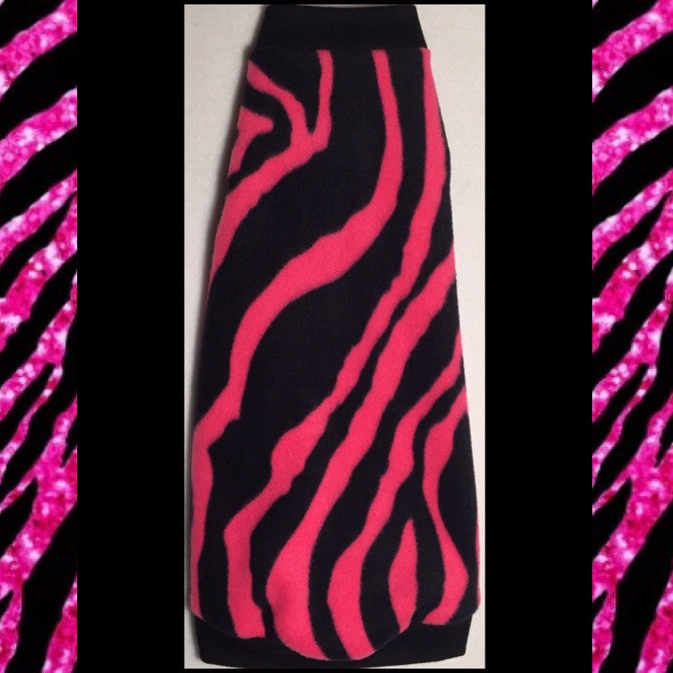 Pink Zebra Fleece "Wild Thing" - Nudie Patooties