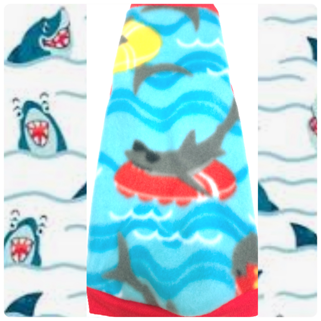 Blue Shark Fleece "Floating Along"