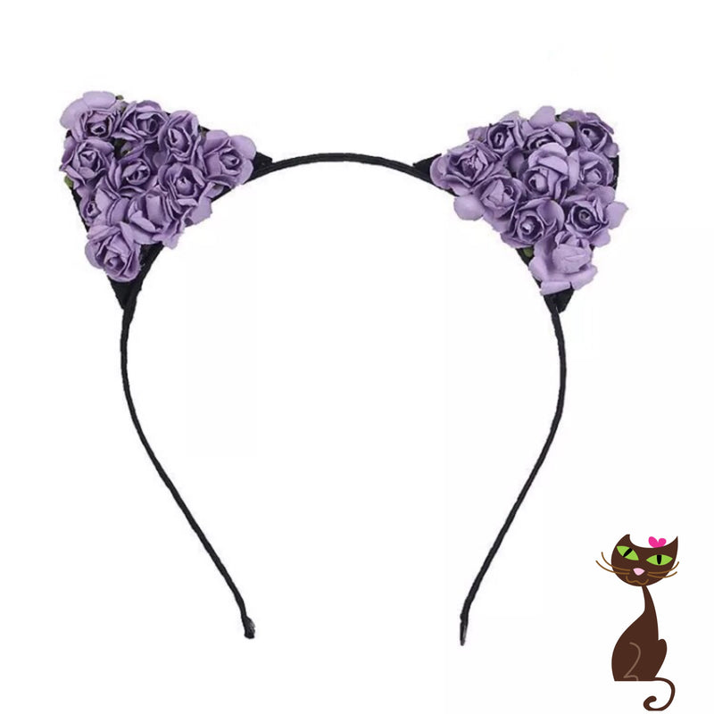 Rose Cat Ear Headband - Nudie Patooties