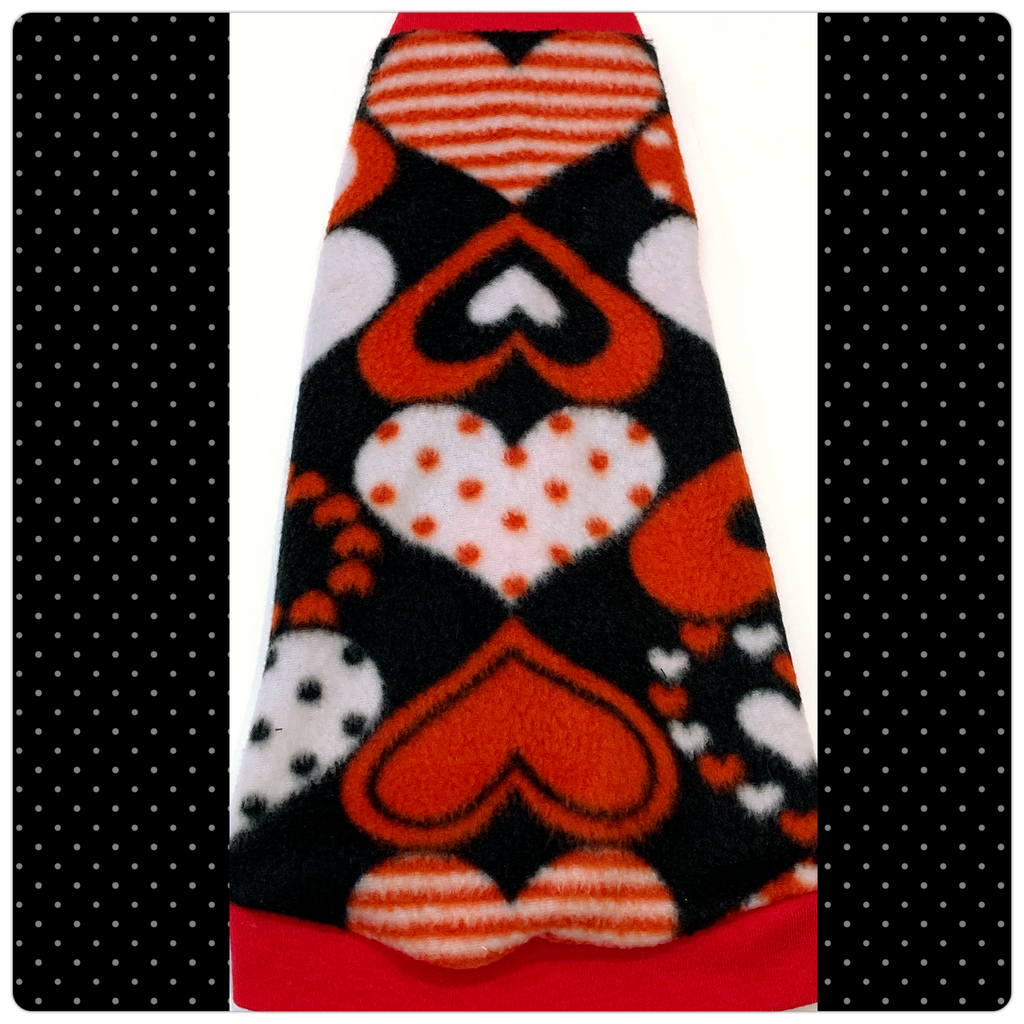 Black w/ Red Heart Fleece "Hot Stuff"