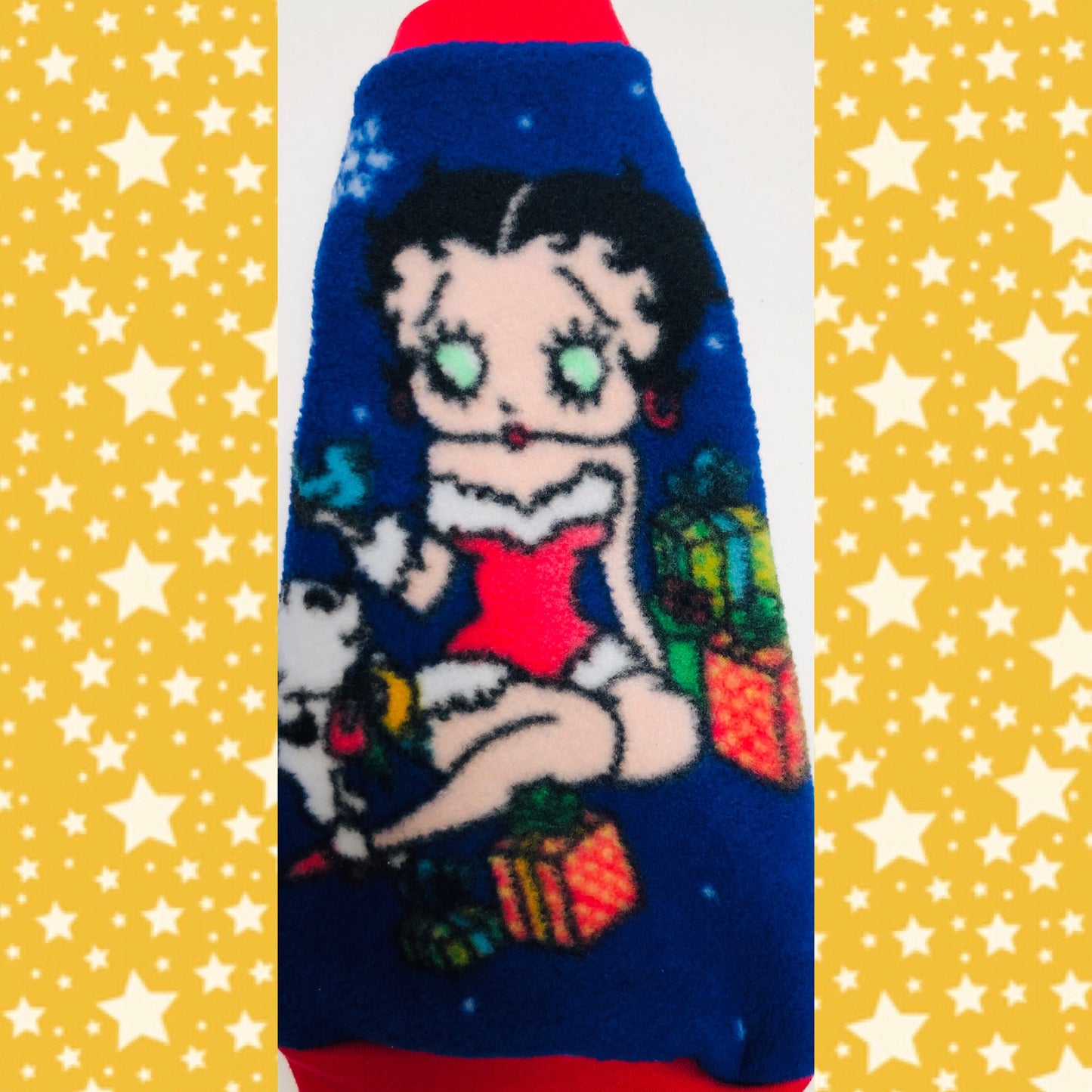 Christmas Betty Boop "Naughty is the New Nice" - Nudie Patooties Sphynx cat clothes for your sphynx cat, sphynx kitten, Donskoy, Bambino Cat, cornish rex, peterbald and devon rex cat.
