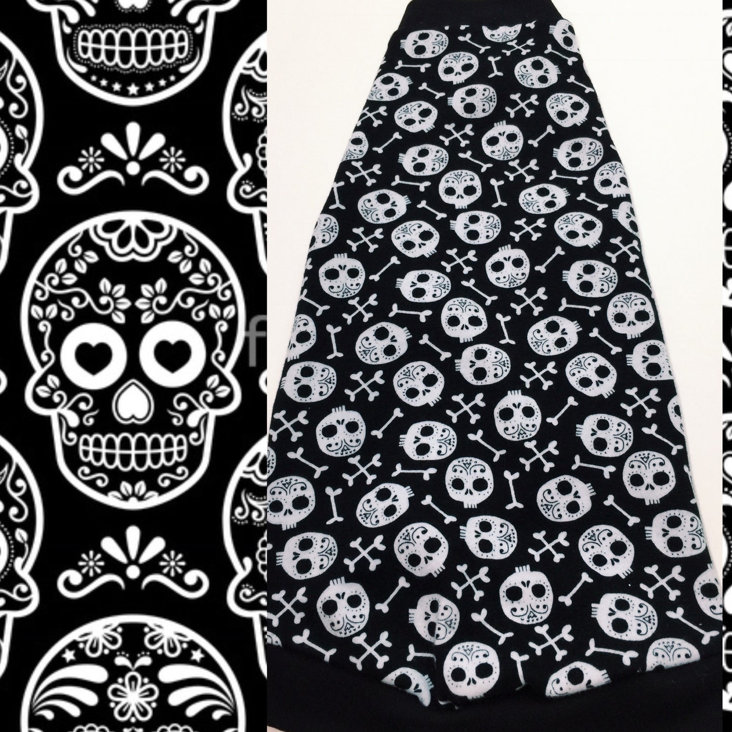 Black Skulls - Nudie Patooties Sphynx cat clothes for your sphynx cat, sphynx kitten, Donskoy, Bambino Cat, cornish rex, peterbald and devon rex cat.