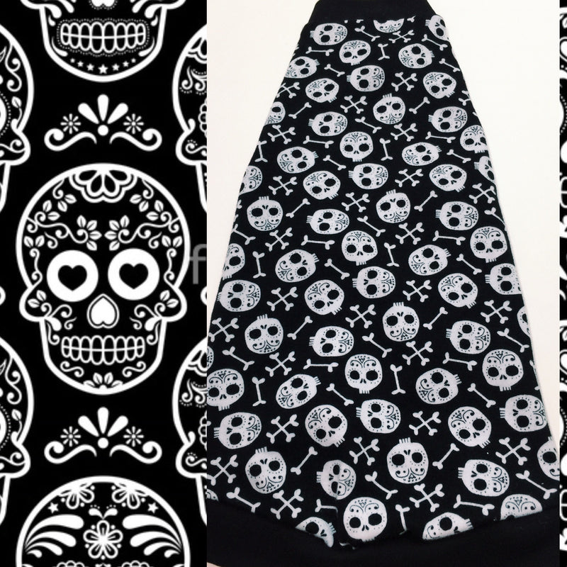 Black Skulls - Nudie Patooties Sphynx cat clothes for your sphynx cat, sphynx kitten, Donskoy, Bambino Cat, cornish rex, peterbald and devon rex cat.