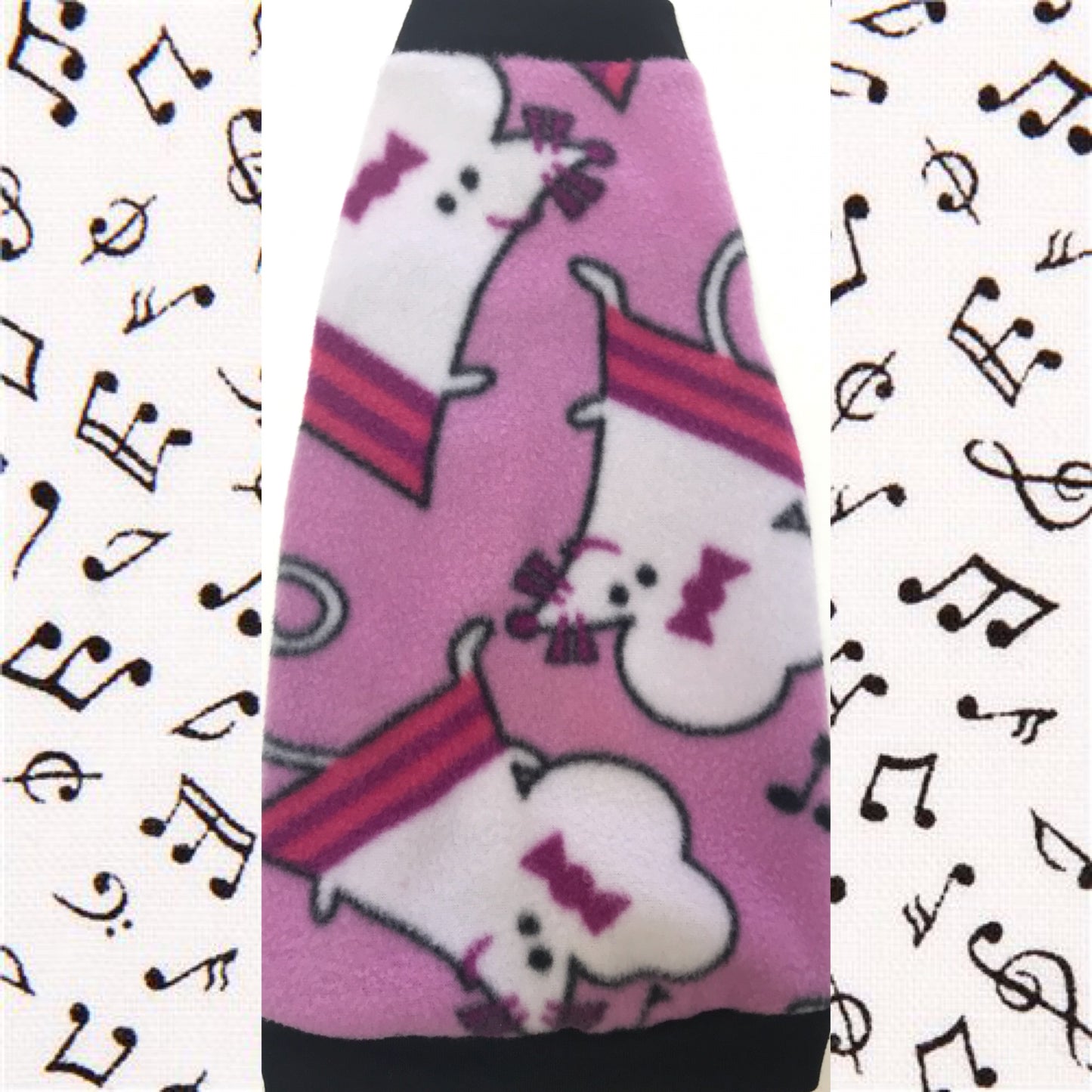 Pink Mice Fleece "Musical Mice" - Nudie Patooties