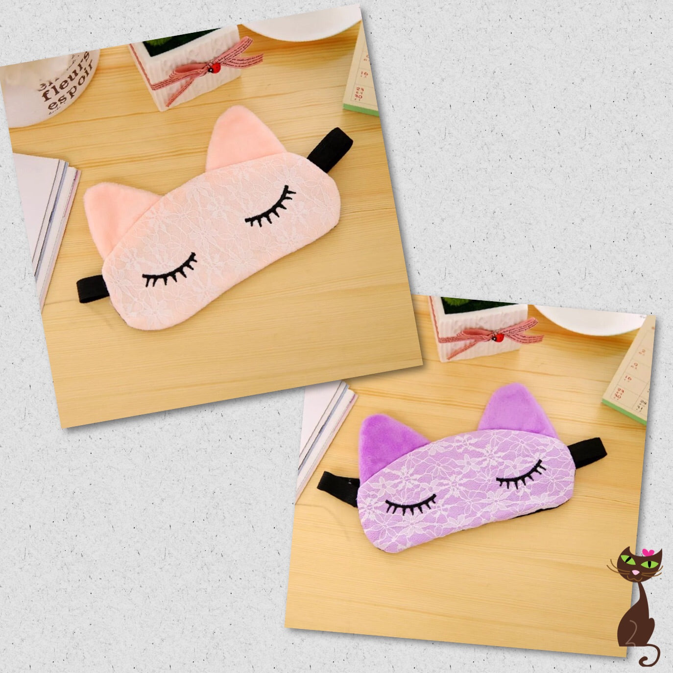 Cat Lace Sleeping Eye Mask - Nudie Patooties Sphynx cat clothes for your sphynx cat, sphynx kitten, Donskoy, Bambino Cat, cornish rex, peterbald and devon rex cat.