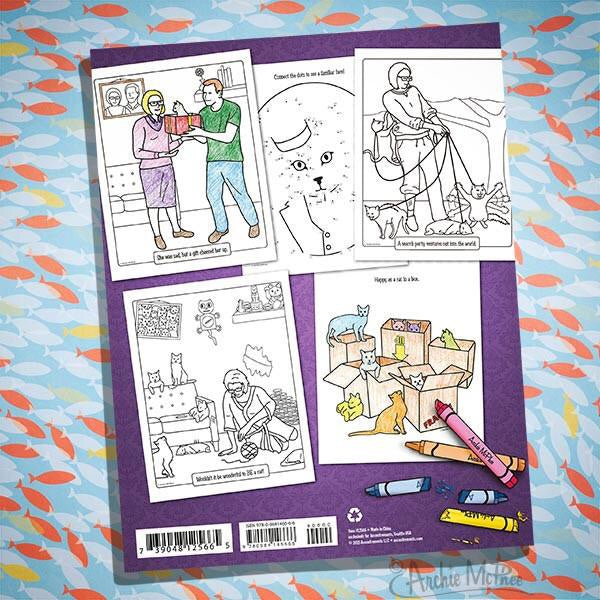 Crazy Cat Lady Coloring Book - Nudie Patooties