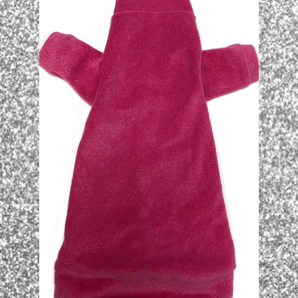 Long Sleeve Pink Sparkly Velour