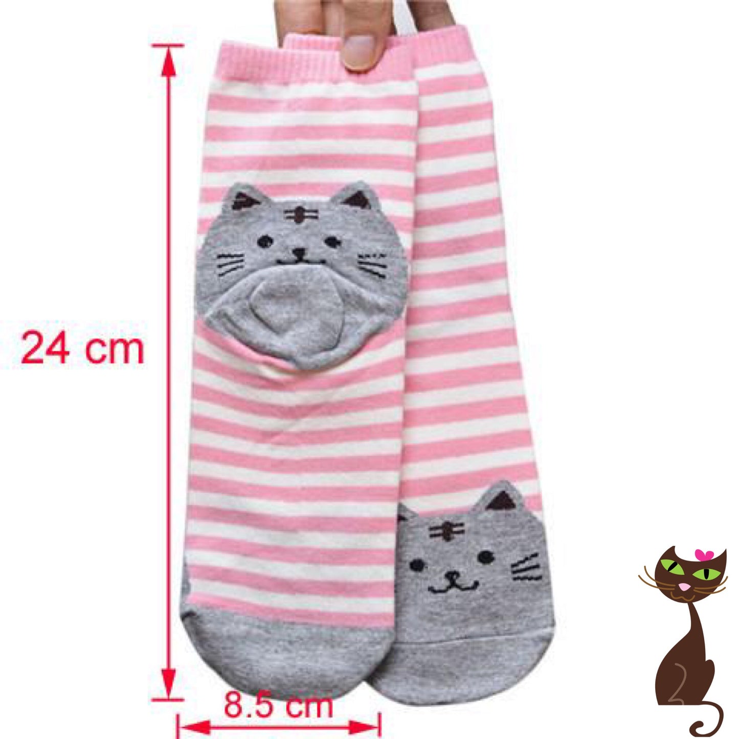 Cat Stripe Socks - Nudie Patooties Sphynx cat clothes for your sphynx cat, sphynx kitten, Donskoy, Bambino Cat, cornish rex, peterbald and devon rex cat.