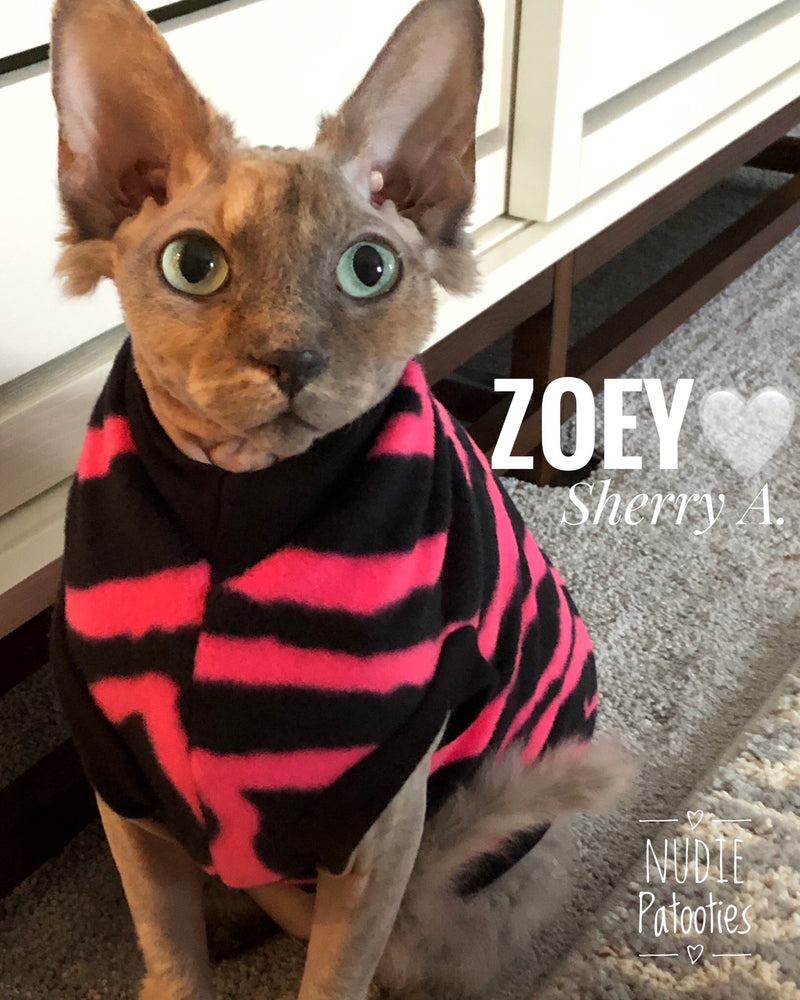 Pink Zebra Fleece "Wild Thing" - Nudie Patooties
