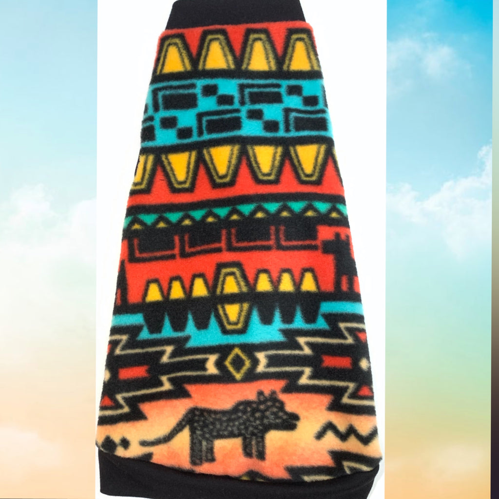 Bright Tribal Fleece "Born to Stand Out"