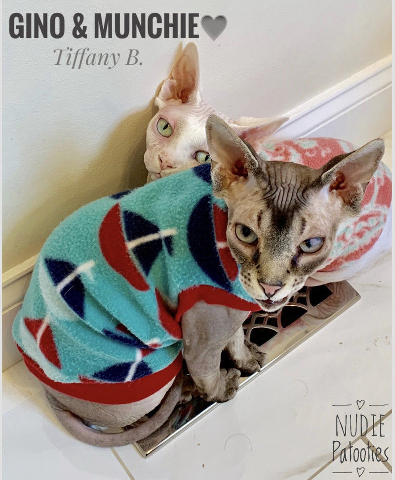 Turquoise Sailboat Fleece "Sail Away with Me"