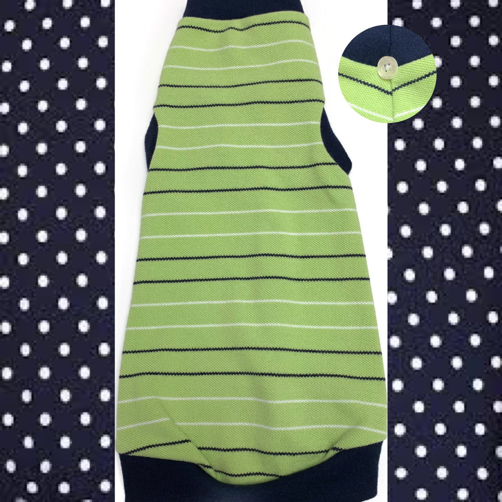 Green and Navy Stripe