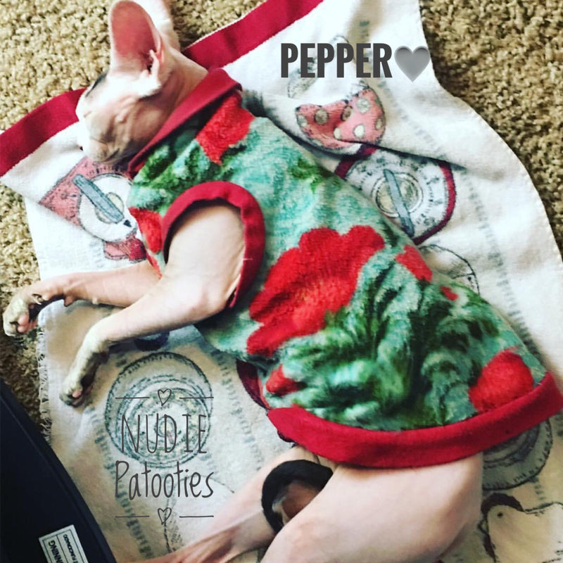 Sphynx Cat Fleece Clothes / clothes for cats/ cat overalls /cat shirt/ cat sweater/ cat sweatshirt/ pet sweater/ Sphynx cat clothes/ Sphynx clothing / cats clothes/ shirt for cat/ cat clothes/ tattoo/ skull/ designer cat clothes/ cat pjs