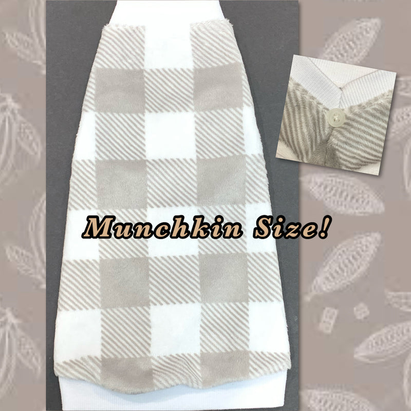 Minky Grey & White Buffalo Plaid "Phresh"
