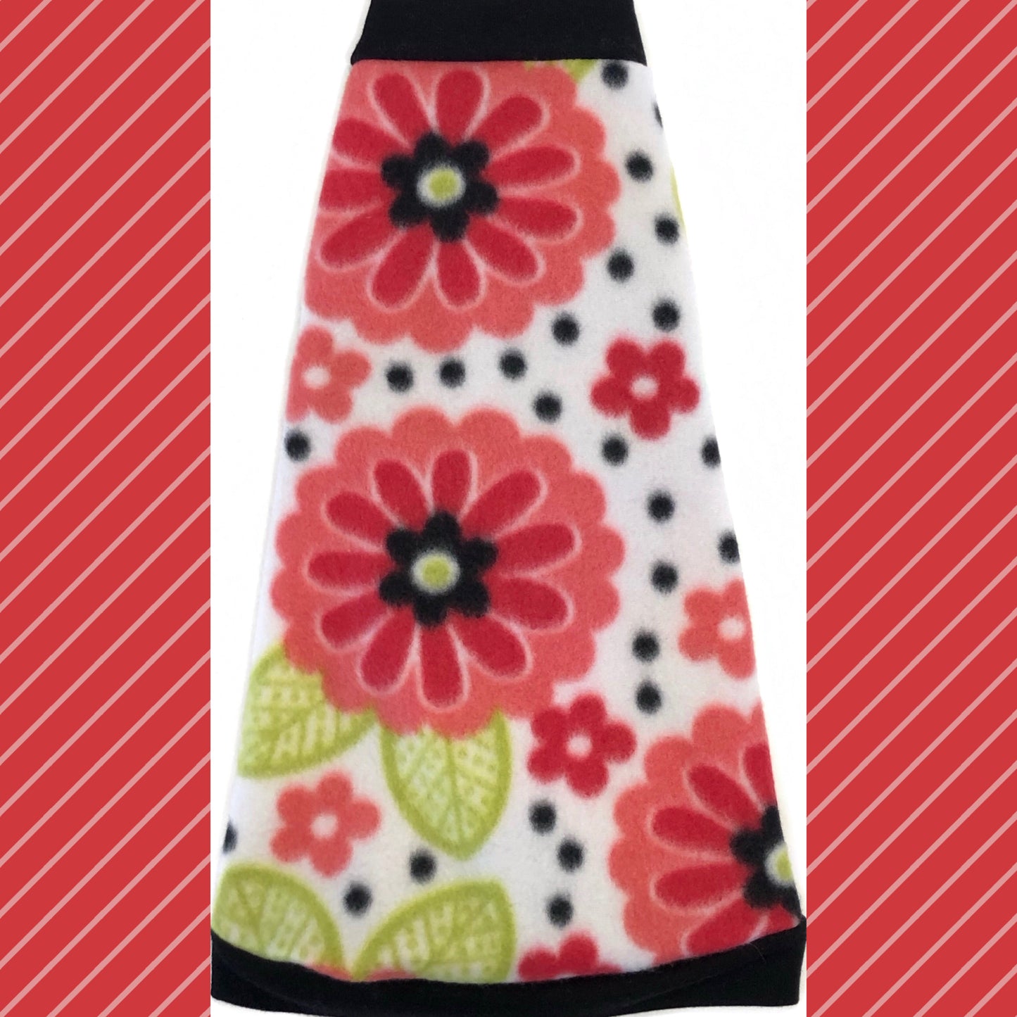 Polka Dots and Flowers Fleece "Little Lady"