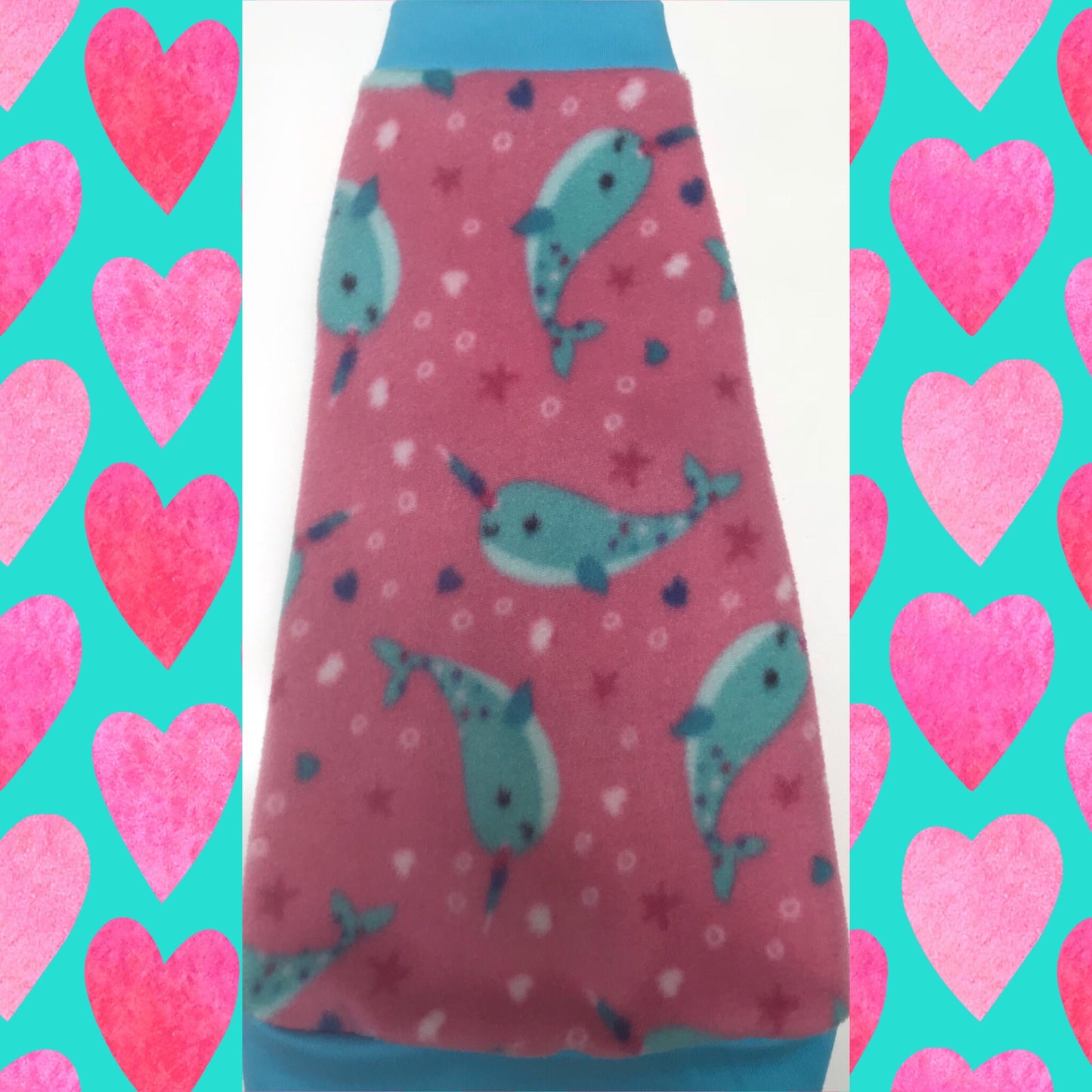 Narwhals/ unicorns of the sea/ Sphynx Cat Fleece Clothes / clothes for cats/ cat overalls /cat shirt/ cat sweater/ cat sweatshirt/ pet sweater/ Sphynx cat clothes/ Sphynx clothing / cats clothes/ shirt for cat/ cat clothes/ tattoo/ skull/ designer cat clothes/ cat pjs