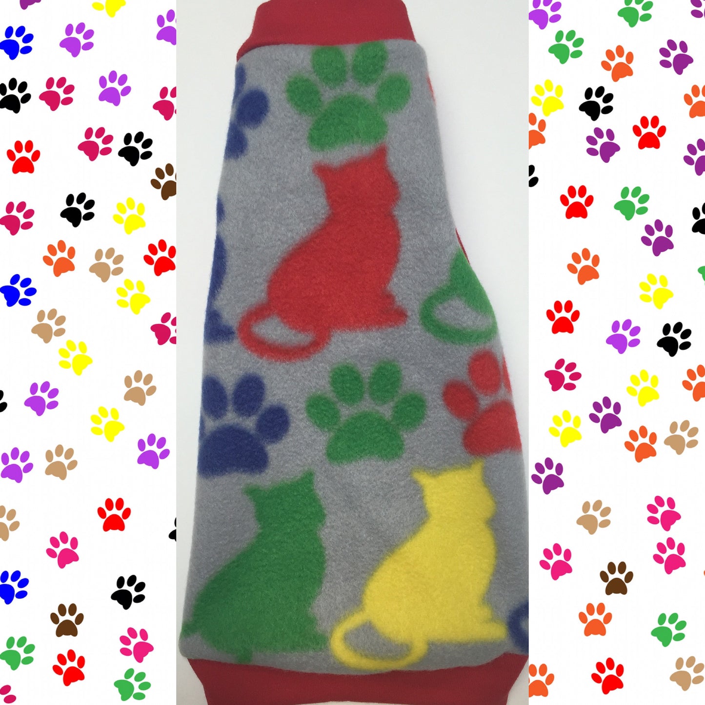 Grey Cat Fleece "The Purrfect Life" - Nudie Patooties