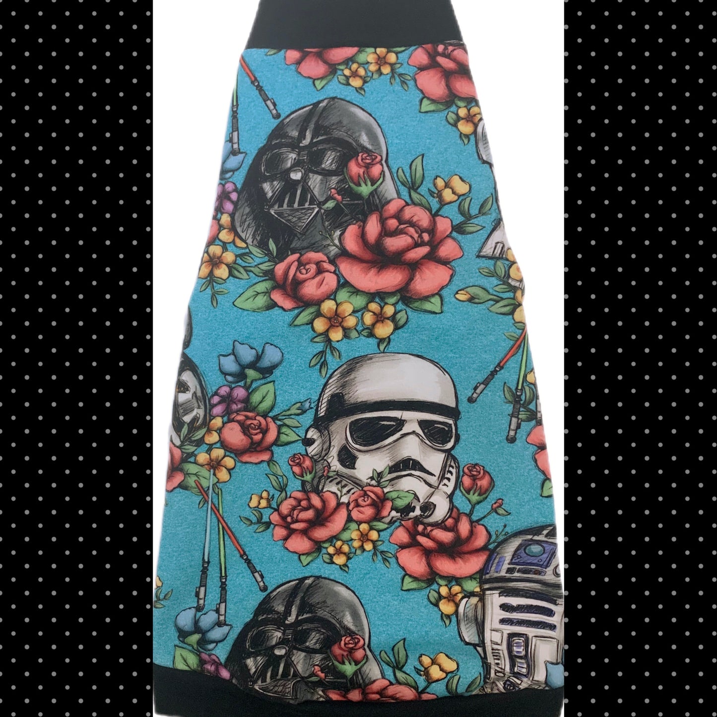 Floral Space War on Blue