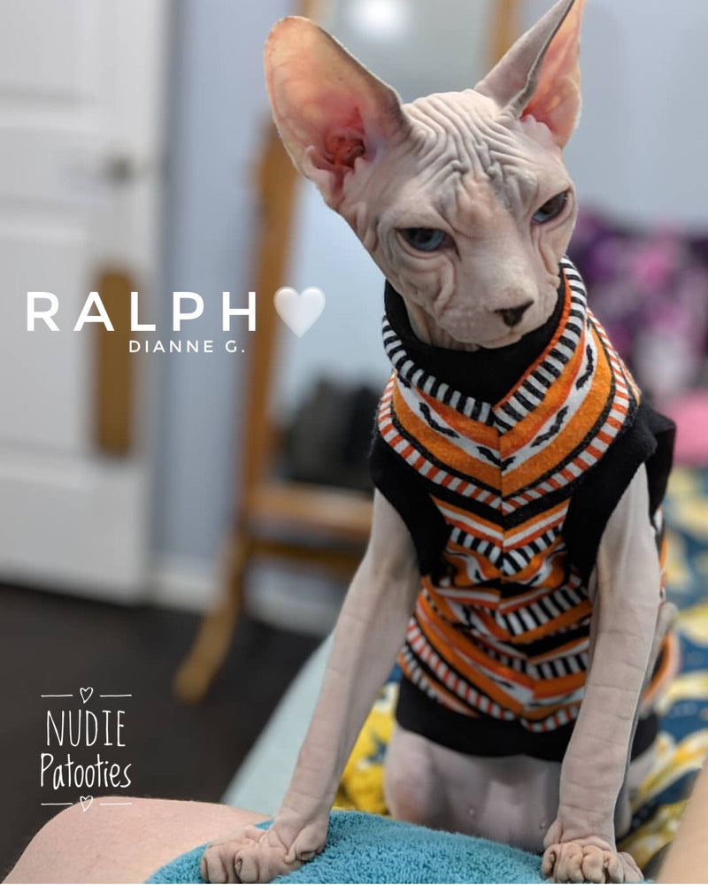Batty Bat - Nudie Patooties Sphynx cat clothes for your sphynx cat, sphynx kitten, Donskoy, Bambino Cat, cornish rex, peterbald and devon rex cat.