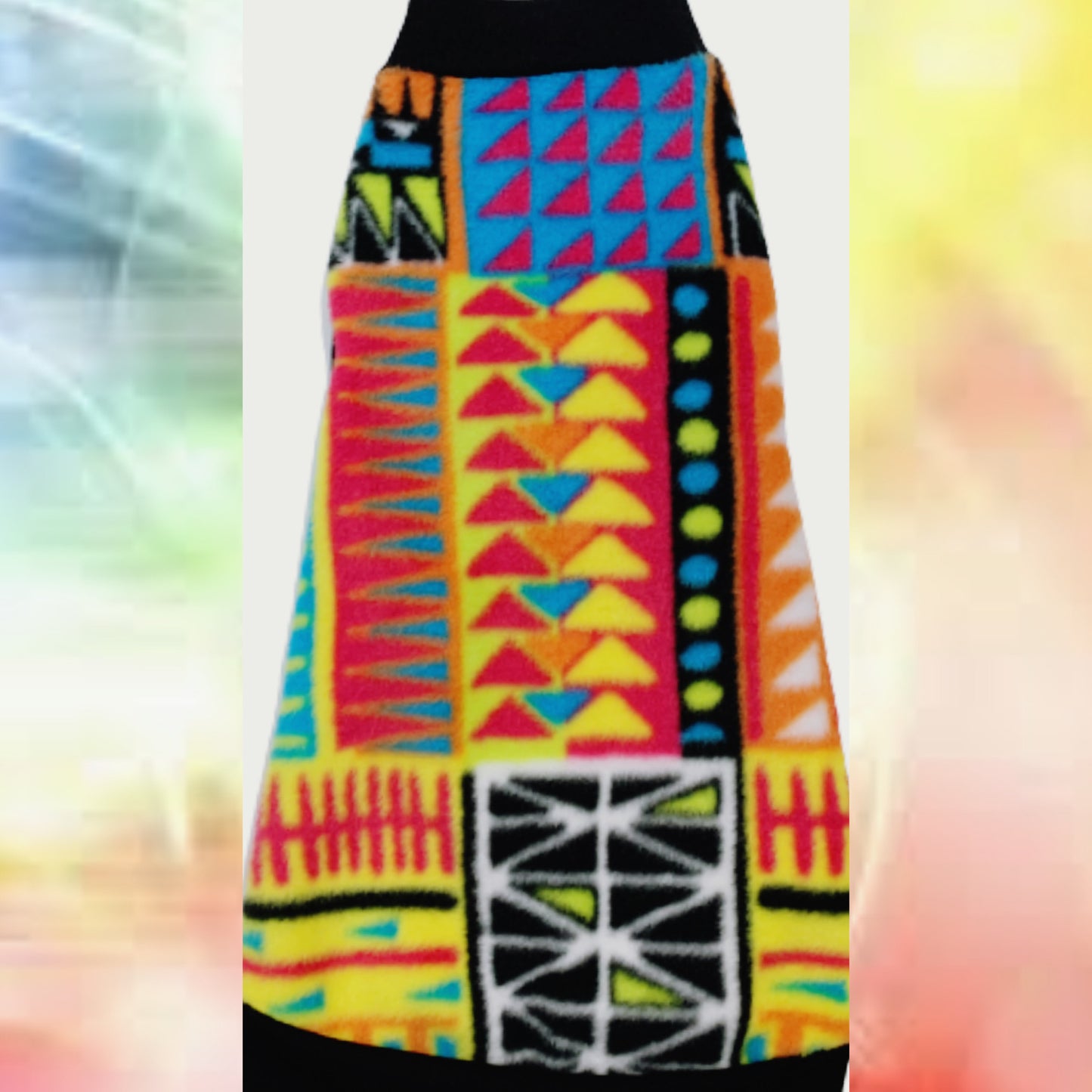 Bright Abstract Fleece "You Drive Me Crazy"