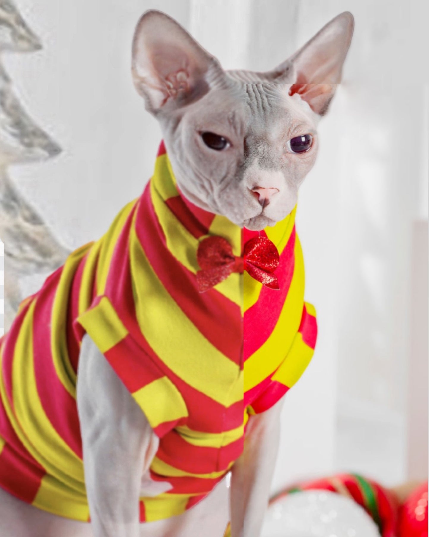 Christmas Lime & Red Stripe Shirt "Santa's Helper"