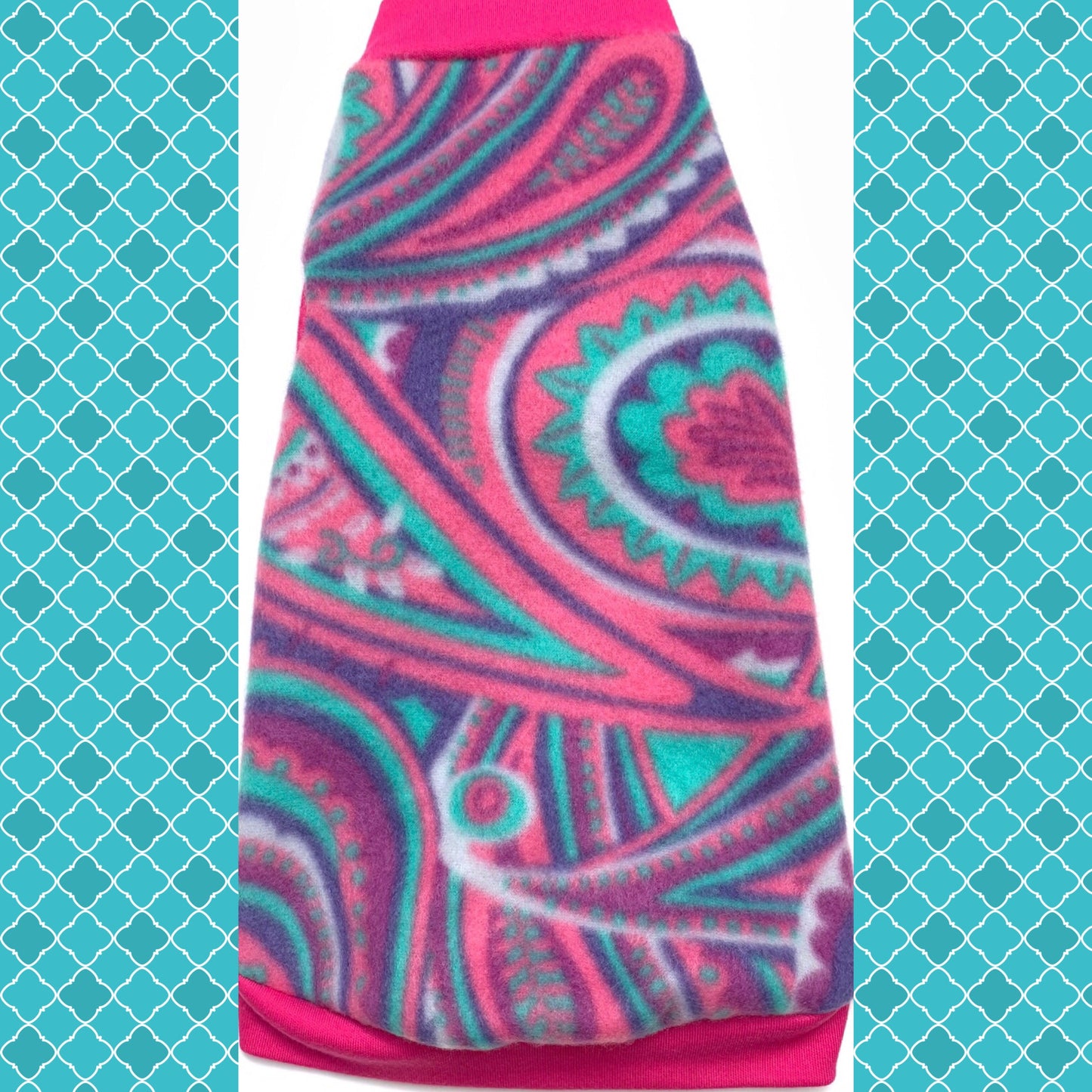 Pink, Purple, and Teal Fleece "Fun and Flirty"