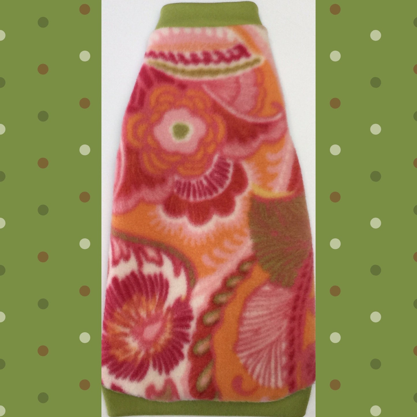 Pink and Green Floral Fleece "Call Me the Queen" - Nudie Patooties