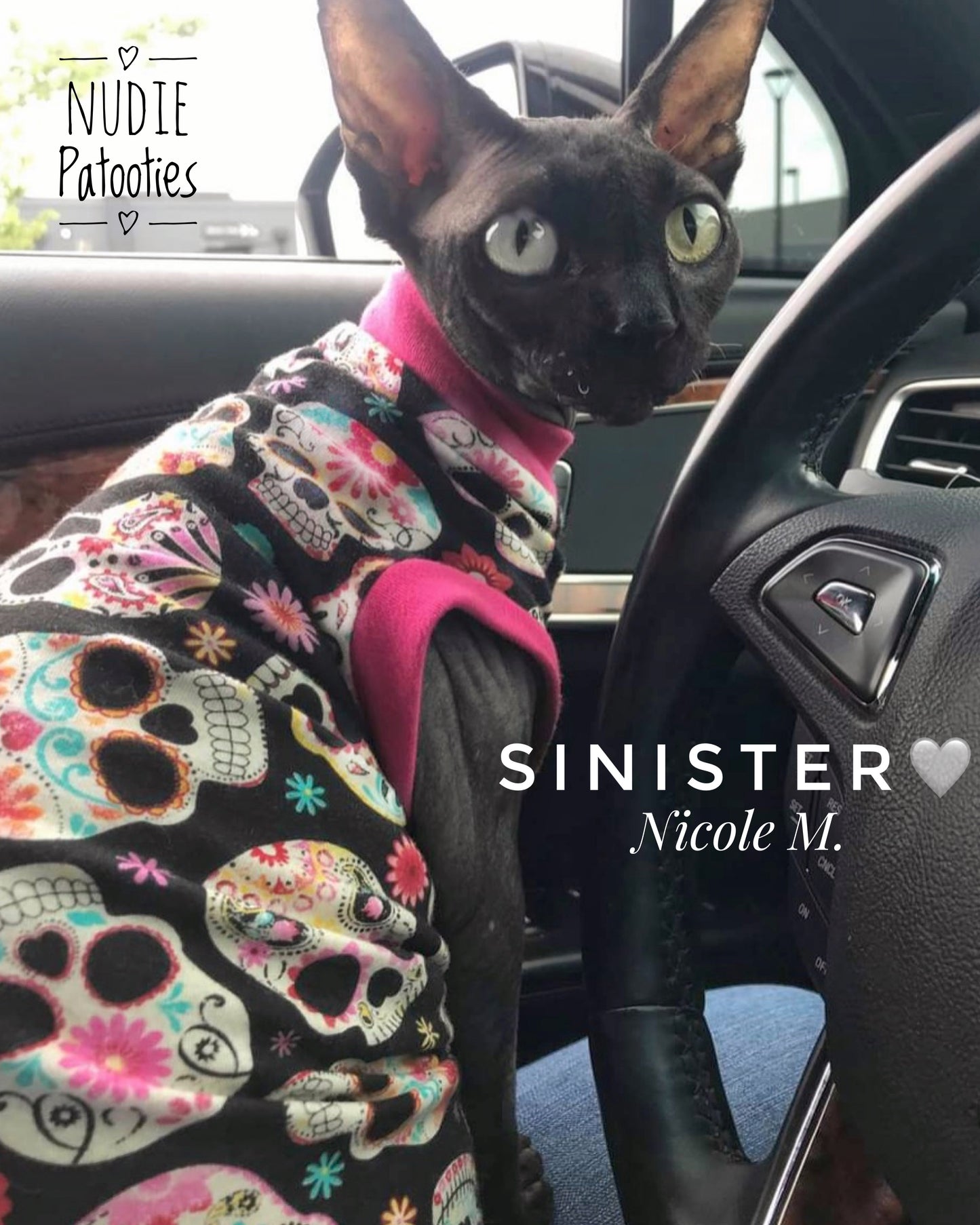 Cotton Blend Sugar Skulls - Hot Pink