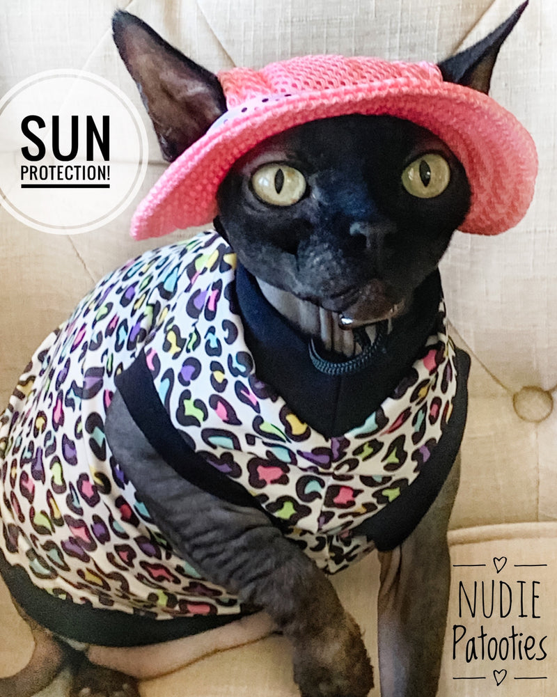 UV 50 + sun protection shirt for sphynx cat and kitten. Sphynx cat clothes.