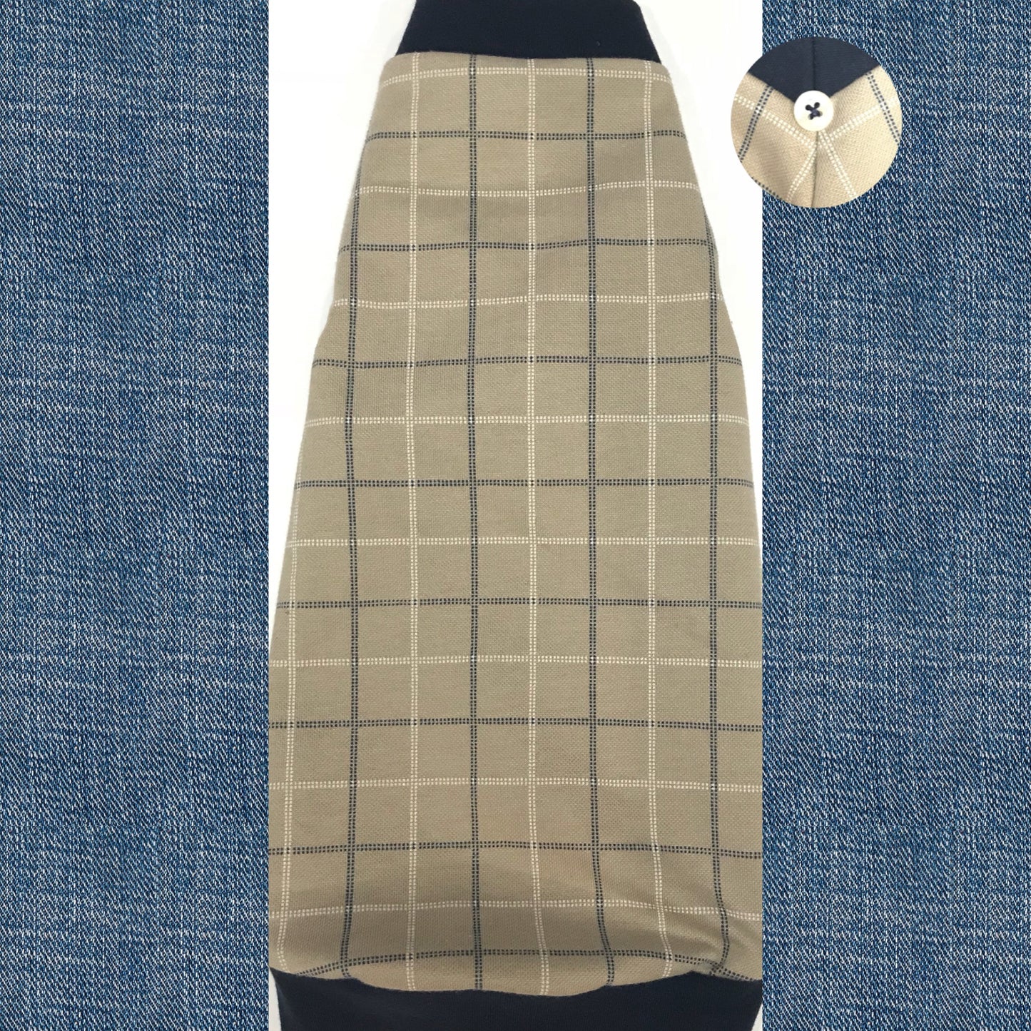 Tan and Navy Windowpane - Nudie Patooties