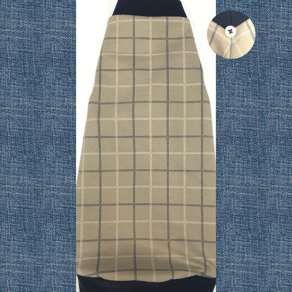 Tan and Navy Windowpane - Nudie Patooties