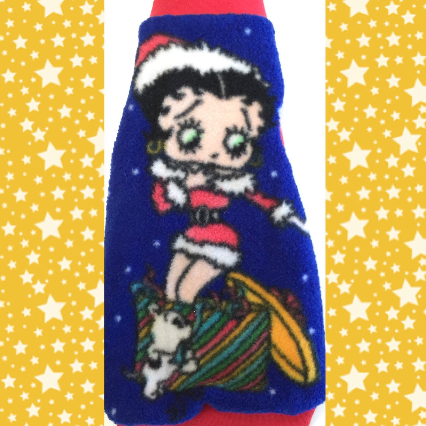 Christmas Betty Boop "Naughty is the New Nice" - Nudie Patooties Sphynx cat clothes for your sphynx cat, sphynx kitten, Donskoy, Bambino Cat, cornish rex, peterbald and devon rex cat.