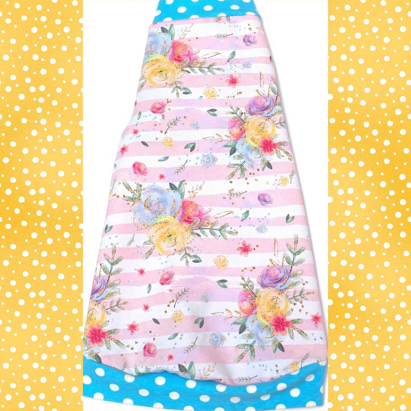 Floral Pink Stripes