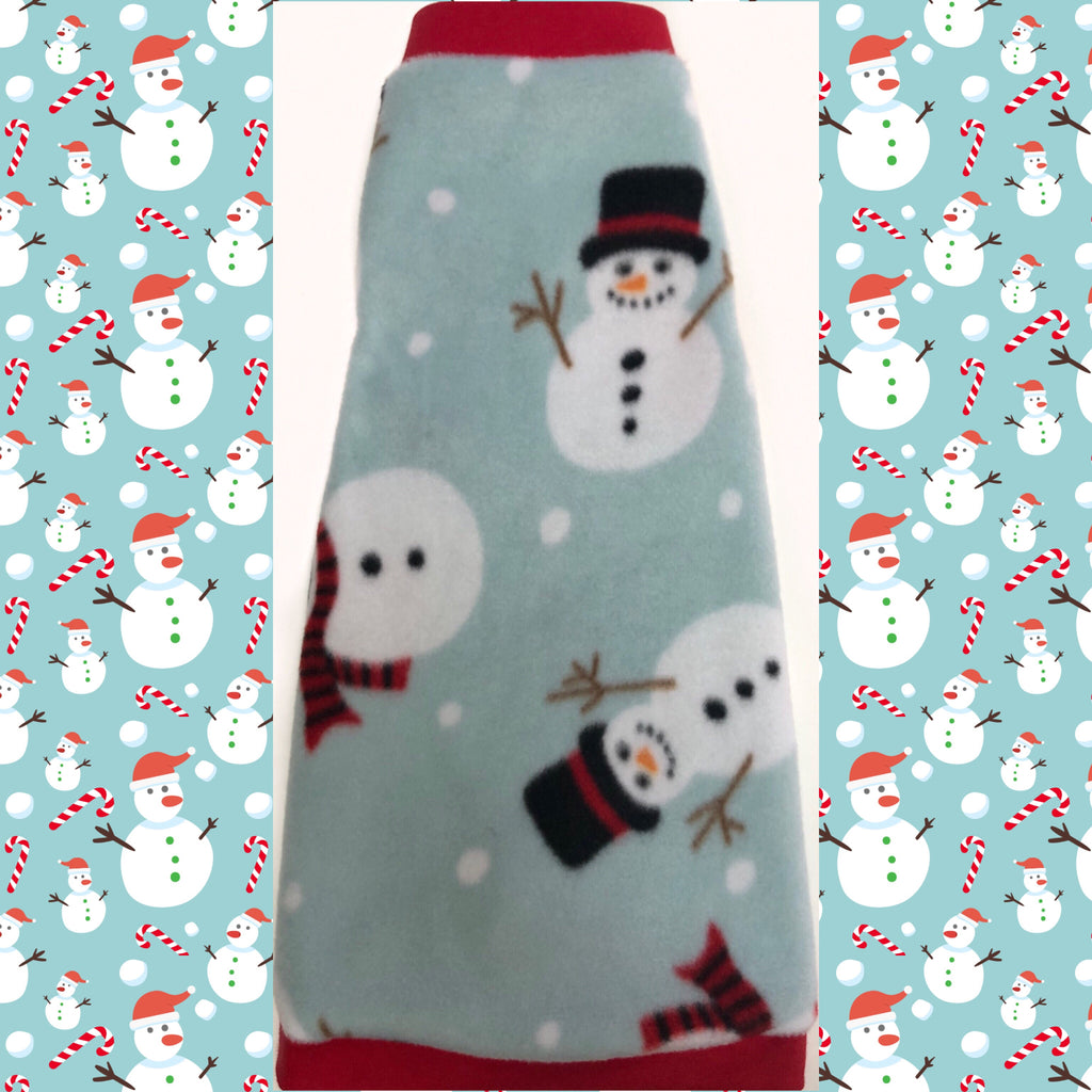 Christmas Fleece "Melting for You" - Nudie Patooties Sphynx cat clothes for your sphynx cat, sphynx kitten, Donskoy, Bambino Cat, cornish rex, peterbald and devon rex cat.
