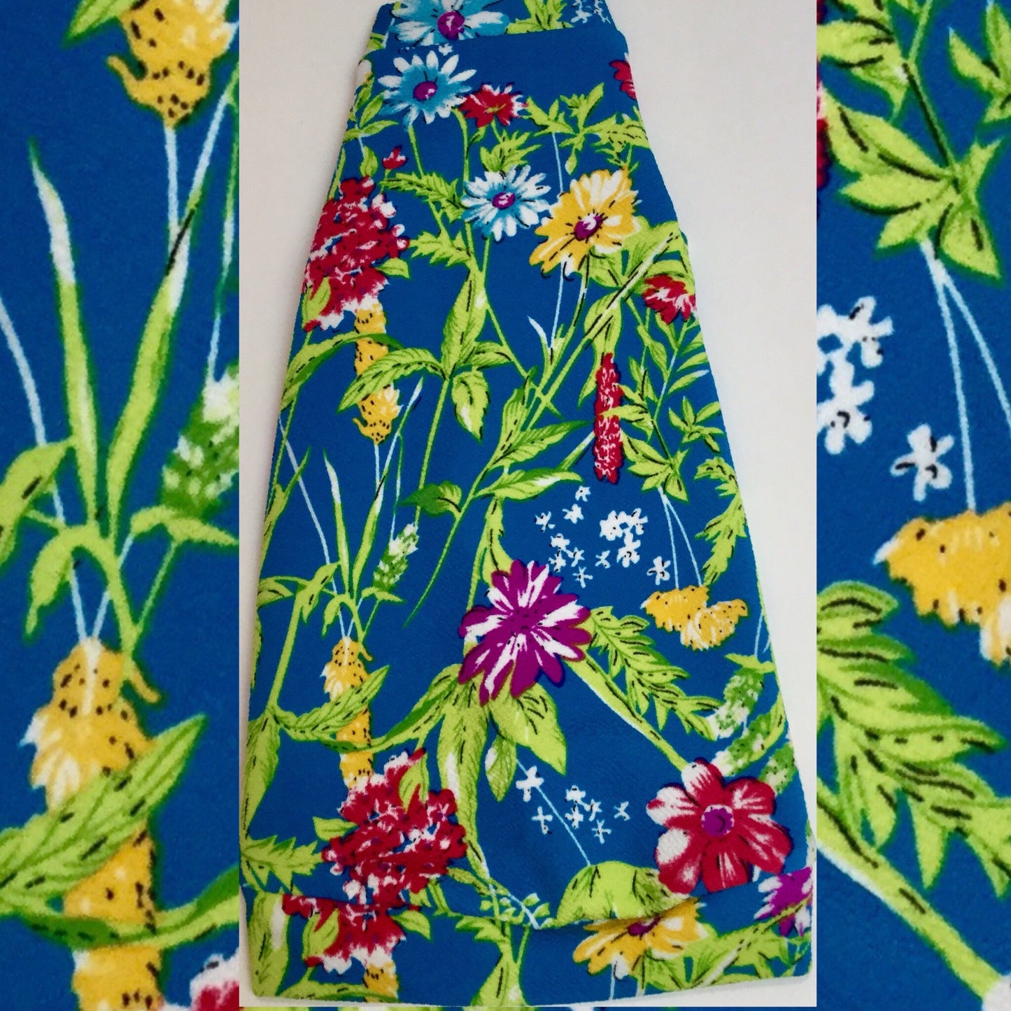 Blue Floral - Nudie Patooties Sphynx cat clothes for your sphynx cat, sphynx kitten, Donskoy, Bambino Cat, cornish rex, peterbald and devon rex cat.