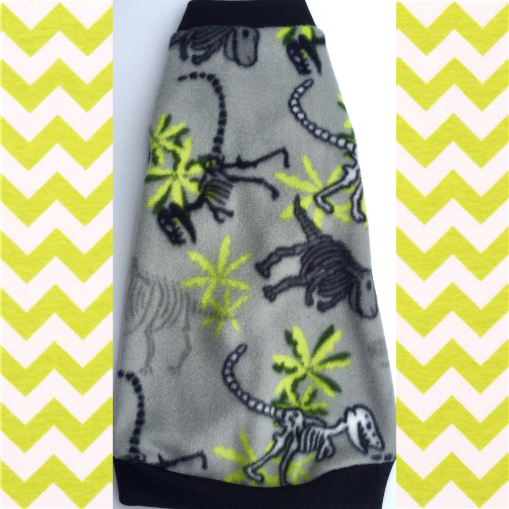 Grey Dinosaur Fleece "Archaic" - Nudie Patooties