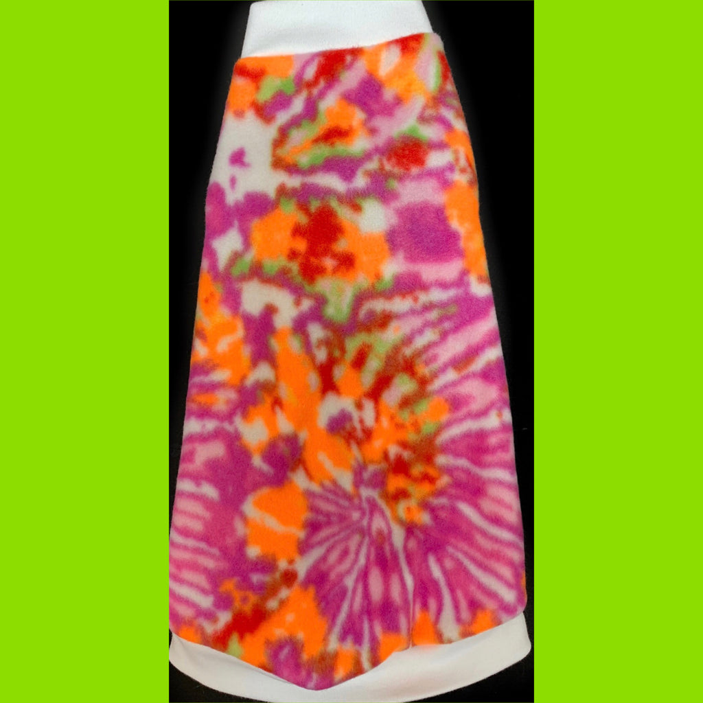 Pink Tie-Dye Fleece "Pink Neon Love."
