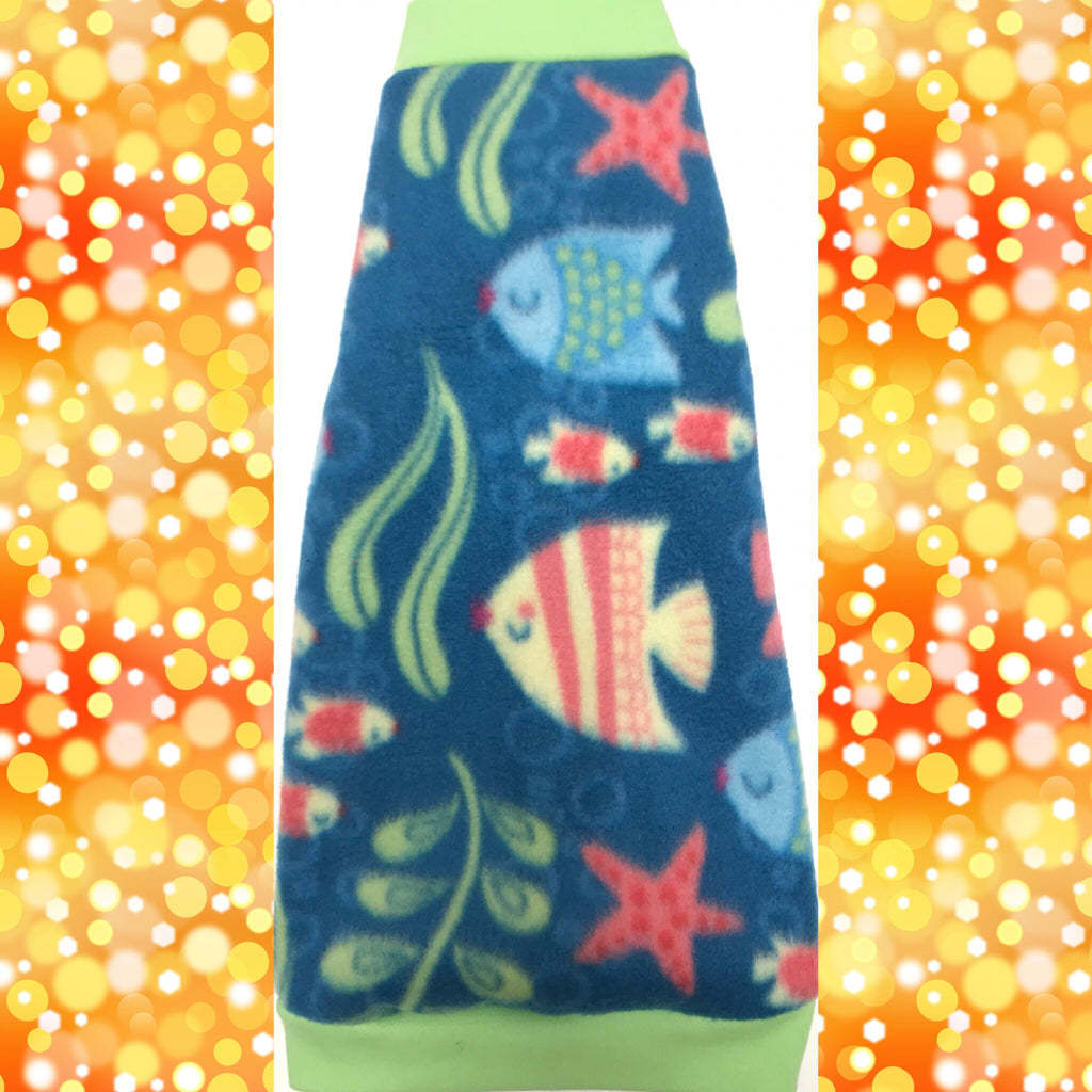 Navy Fish Fleece "What a Catch" - Nudie Patooties