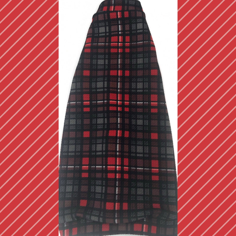 Black, Red, Gray and White "Lumber Jack" Plaid - Nudie Patooties Sphynx cat clothes for your sphynx cat, sphynx kitten, Donskoy, Bambino Cat, cornish rex, peterbald and devon rex cat.
