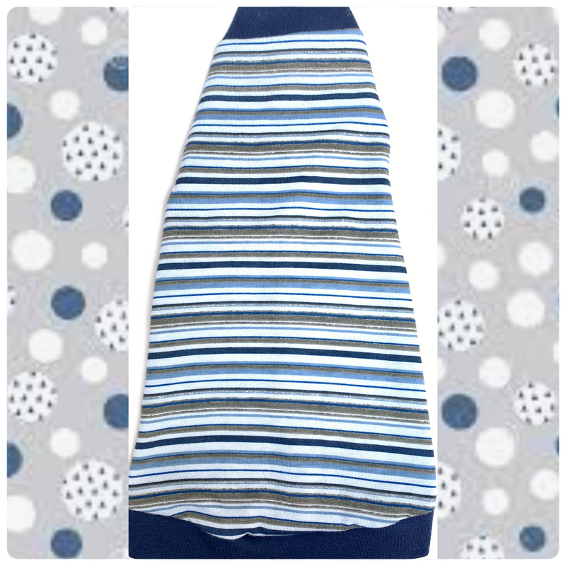Navy and Gray Stripe