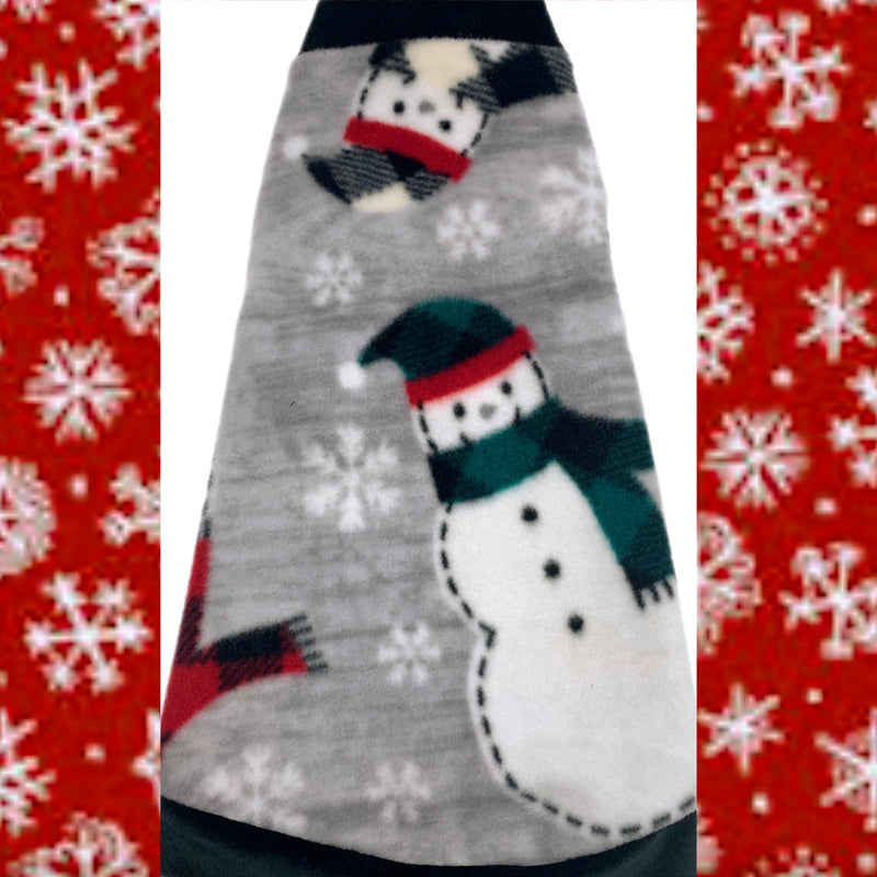 Snowmen on Gray Fleece "Jingles"